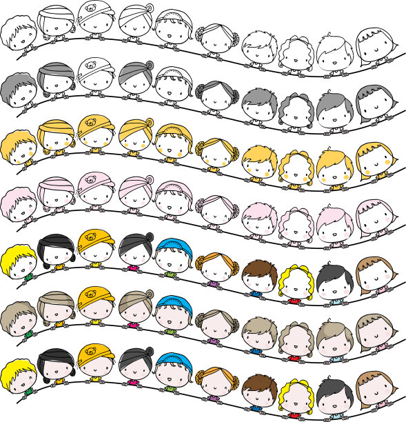 矢量卡通儿童背景边界语音气泡图片下载