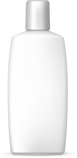 白色香波瓶塑料化妆品包装图片下载
