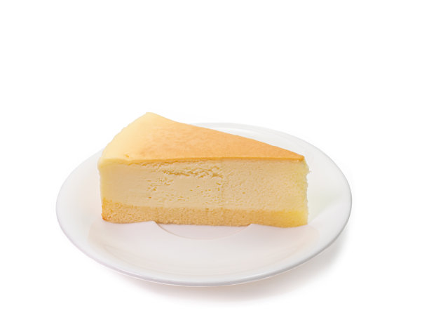 切片美味的芝士蛋糕烘焙甜点孤立图片下载