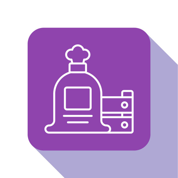 白线满袋和木箱图标隔离图片下载