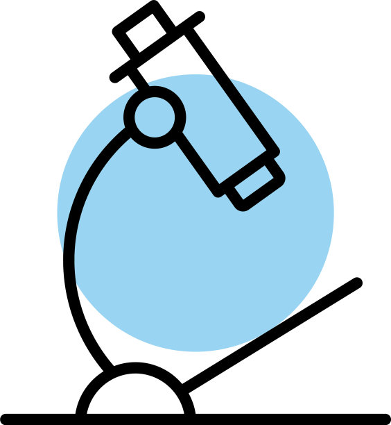 显微镜实验室工具线条样式图标图片下载