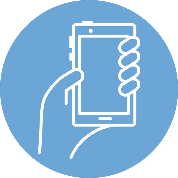 手使用智能手机设备块样式图标图片下载