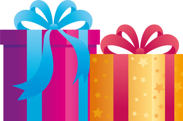 白色背景的礼品盒图片下载