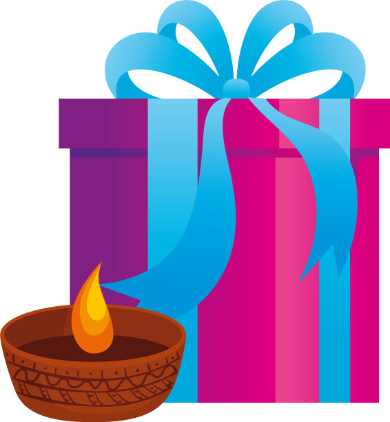 蜡烛印第安装饰在陶瓷壶和礼物图片下载