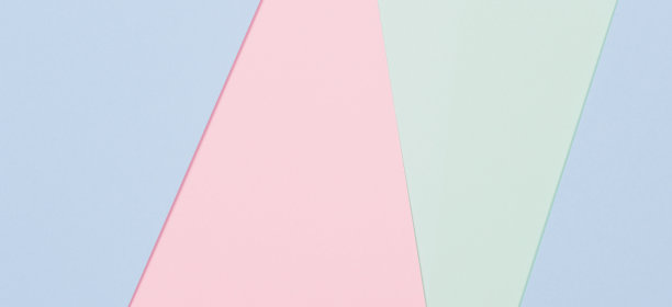 抽象彩色纸纹理背景。最小的几何形状和线条，蓝色，浅绿色，粉彩颜色图片下载