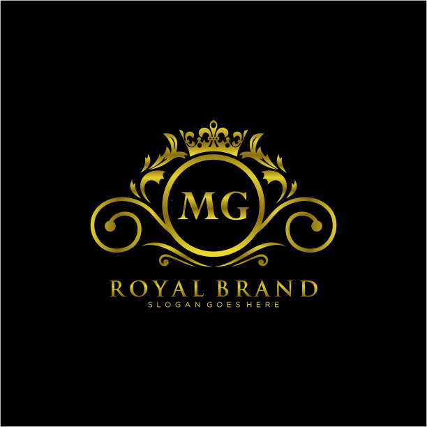 Mg信初始豪华品牌标志模板图片下载
