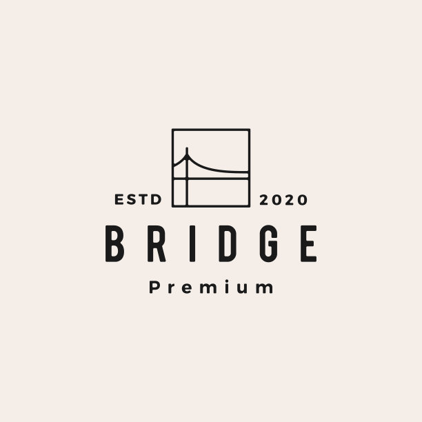 桥潮复古标志图标图片下载