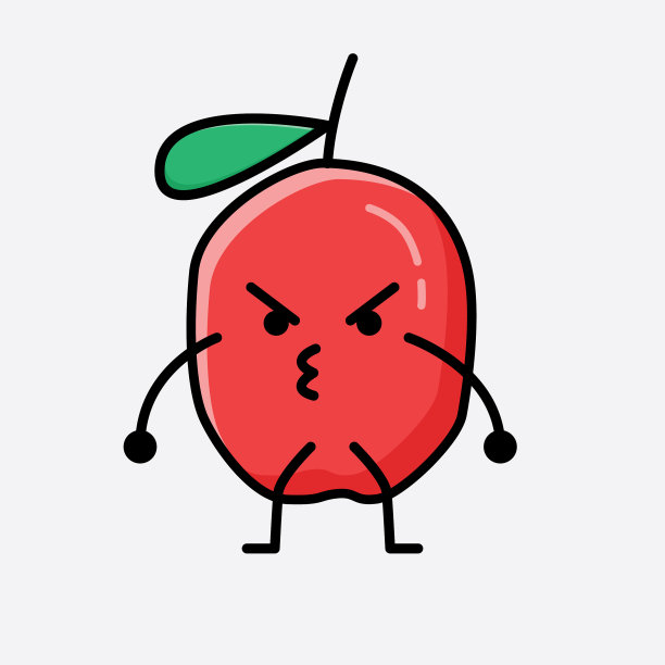 可爱的枸杞字符图片下载