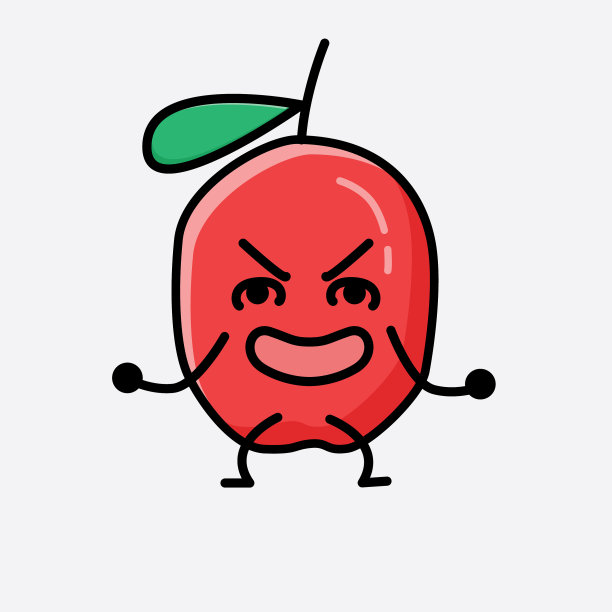 可爱的枸杞字符图片下载