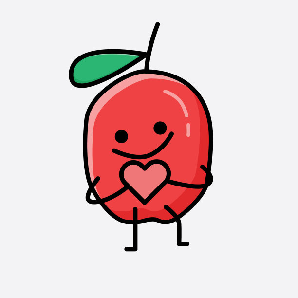 可爱的枸杞字符图片下载