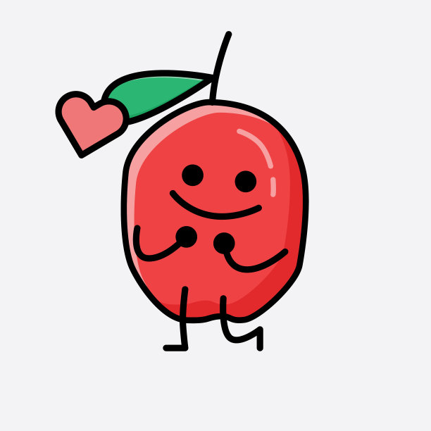 可爱的枸杞字符图片下载