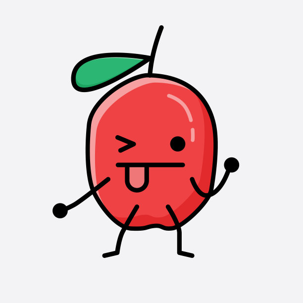 可爱的枸杞字符图片下载