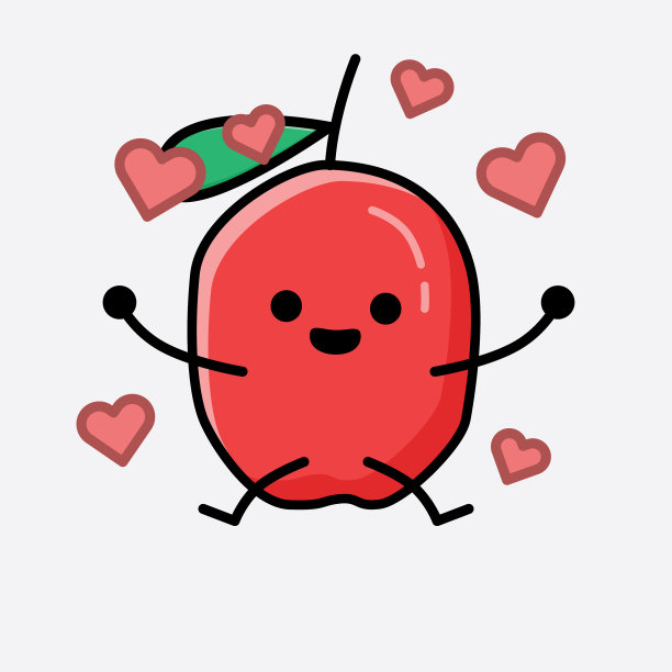 可爱的枸杞字符图片下载