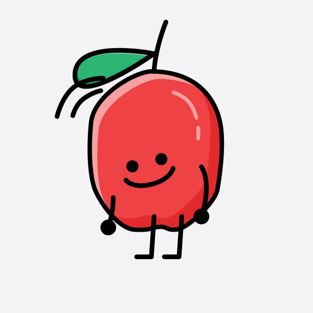 可爱的枸杞字符图片下载