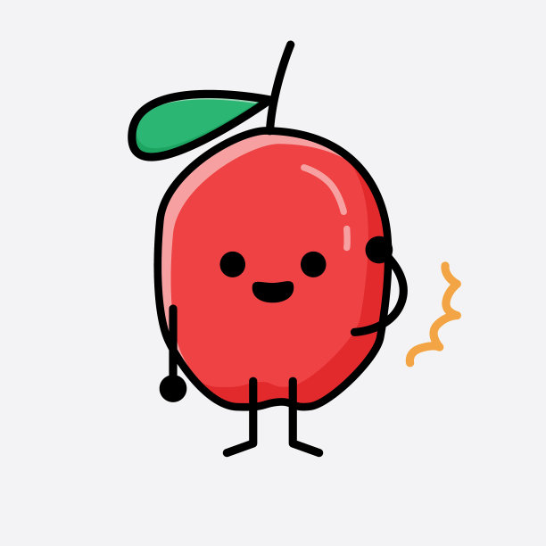 可爱的枸杞字符图片下载