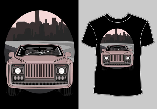 设计t恤的艺术品经典复古风格图片下载