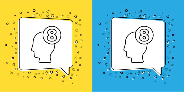 设行8号3月在人头图标隔离上图片下载