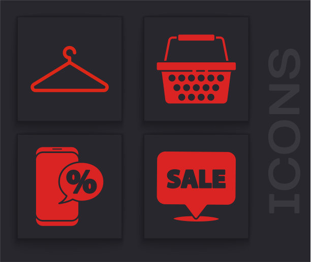 设置悬挂标志与销售衣架衣柜图片下载