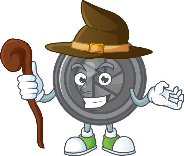 一个可爱的镜头在舞台上扮演女巫图片下载