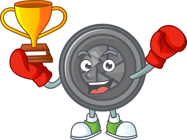 吉祥物里超级酷的拳击冠军镜头图片下载