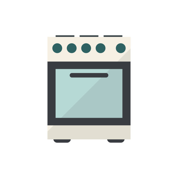 电炉与烤箱在白色背景图片下载