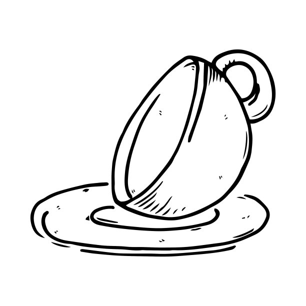 茶杯和茶碟的图标杯与一个图片下载