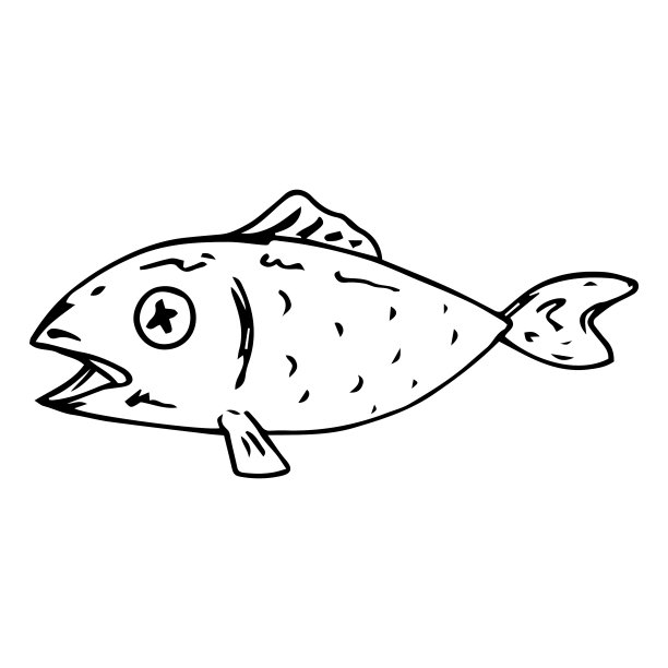 鱼的图标，鱼为食物手绘死鱼图片下载