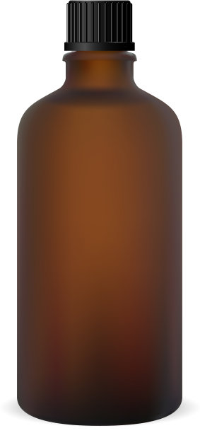 棕色瓶玻璃药瓶3d隔离油图片下载