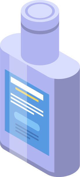 流感糖浆瓶图标等距样式图片下载