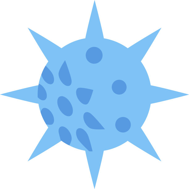 病毒水痘图标等距样式图片下载