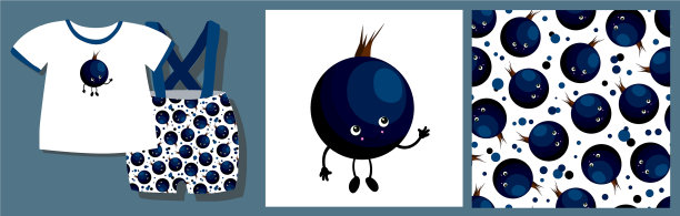 有趣的印花衣服可爱的图案图片下载