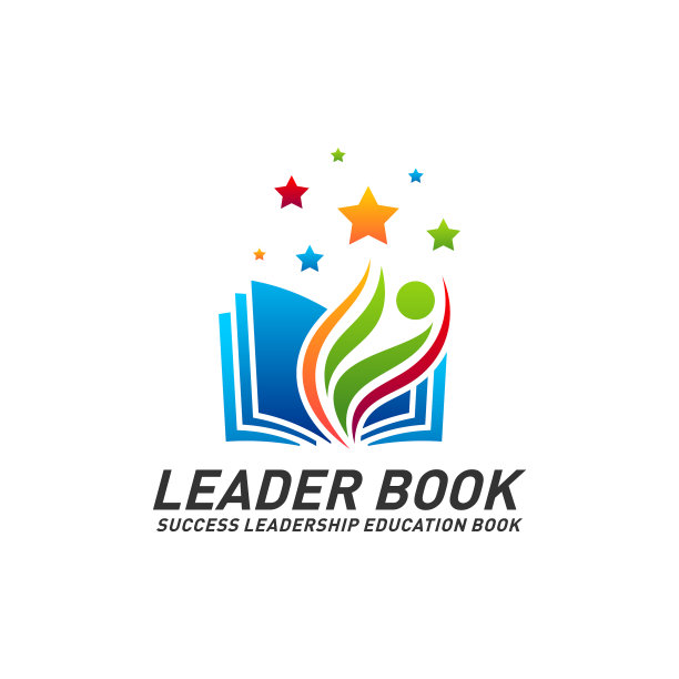 领导力教育书籍标志设计理念图片下载