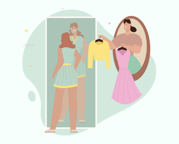 个人时尚设计师为女性选择服装图片下载