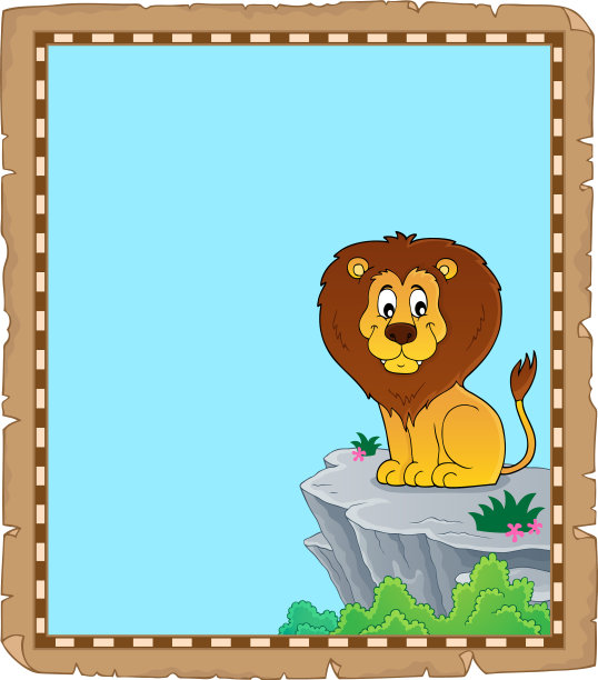 狮子主题羊皮纸3图片下载