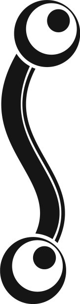 舌刺图标简约风格图片下载