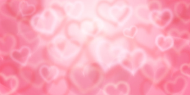 背景与模糊的心图片下载