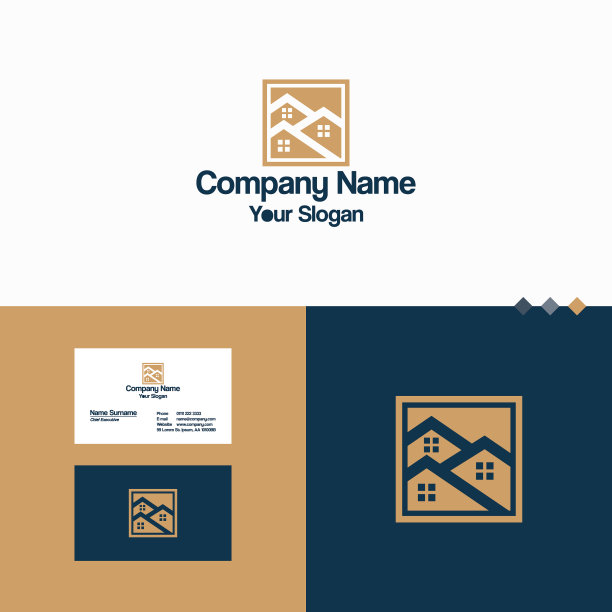 家居房地产标志图标图片下载