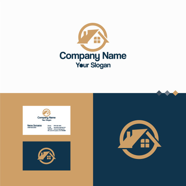 家居房地产标志图标图片下载