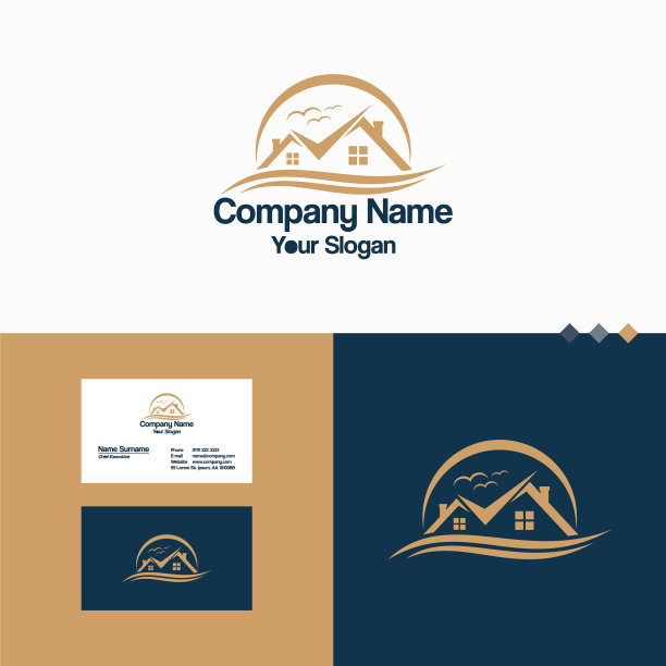 家居房地产标志图标图片下载