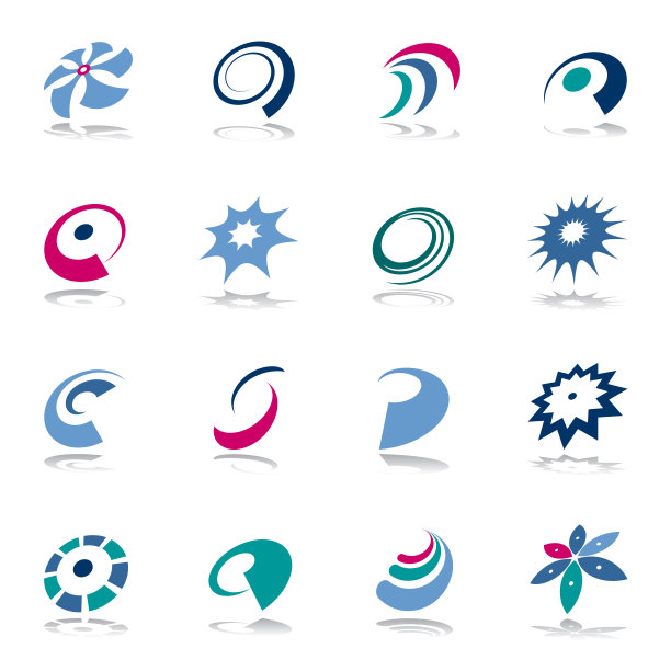 设计元素集。抽象的图标。图片下载