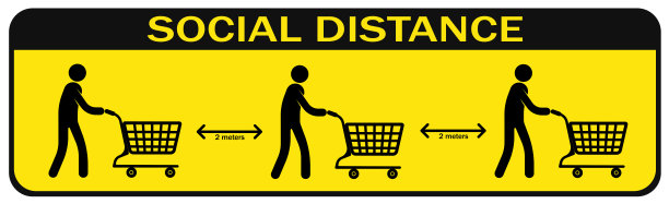 新的世界趋势社会距离，流行病后果-媒介图片下载
