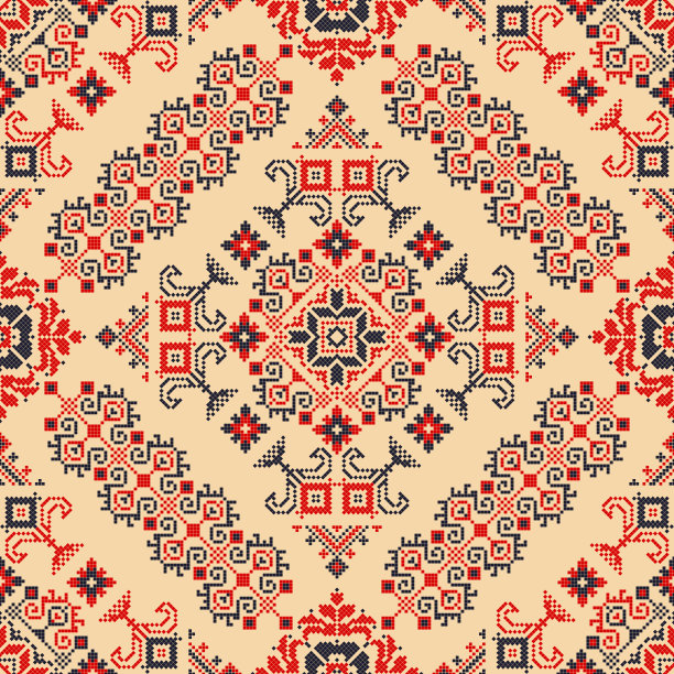 罗马尼亚传统图案143图片下载