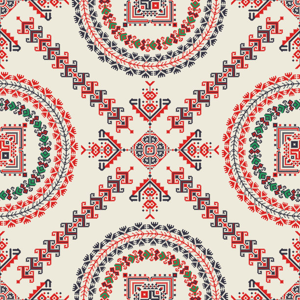 罗马尼亚传统图案160图片下载