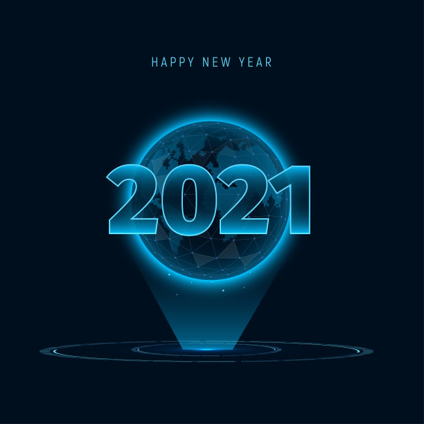 Hud行星地球和2021全息。2021年的现代未来模板。概念科幻设计。矢量图图片下载