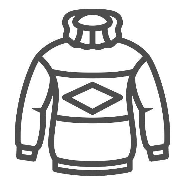 针织毛衣线图标，冬季服装概念，白色背景上的圣诞毛衣标志，温暖的套头衫图标在移动和网页设计的轮廓风格。矢量图形。图片下载