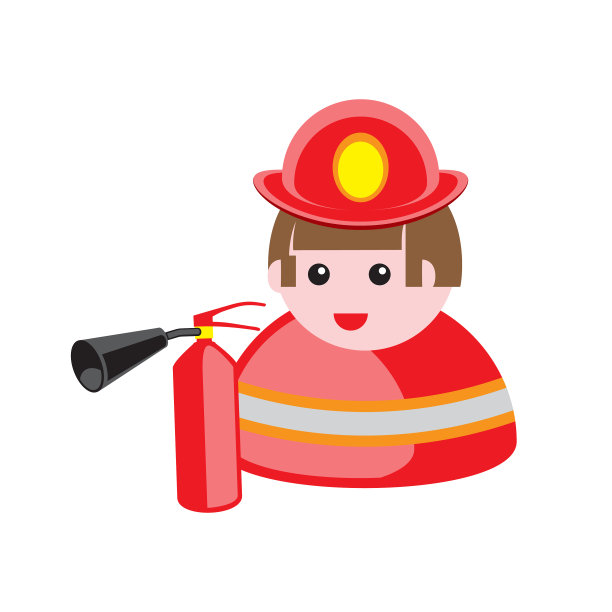 用安全帽救火的消防员图片下载