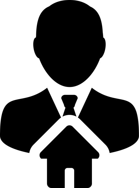 居住图标与人的档案头像男性图片下载
