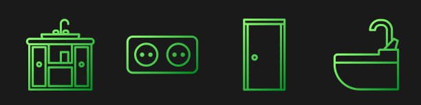 设线闭门盥洗柜带水龙头图片下载