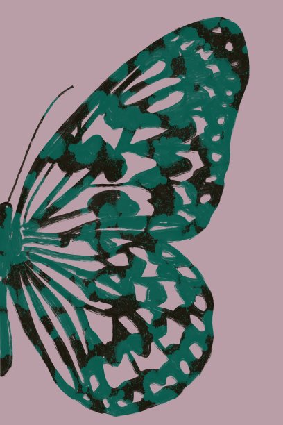 蝴蝶翅膀图形说明图片下载