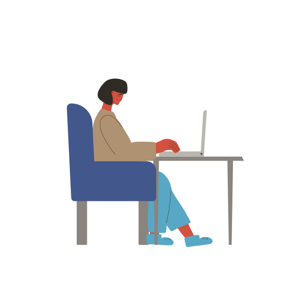 视频电话采访在线成年女性坐图片下载